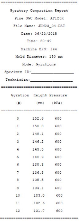 125X with Upgraded - Narrow Format Report